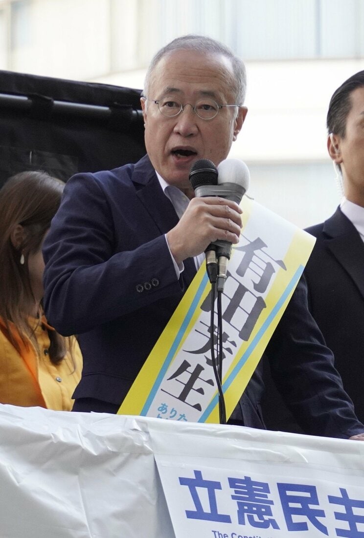 演説する有田芳生候補(撮影/集英社オンライン)