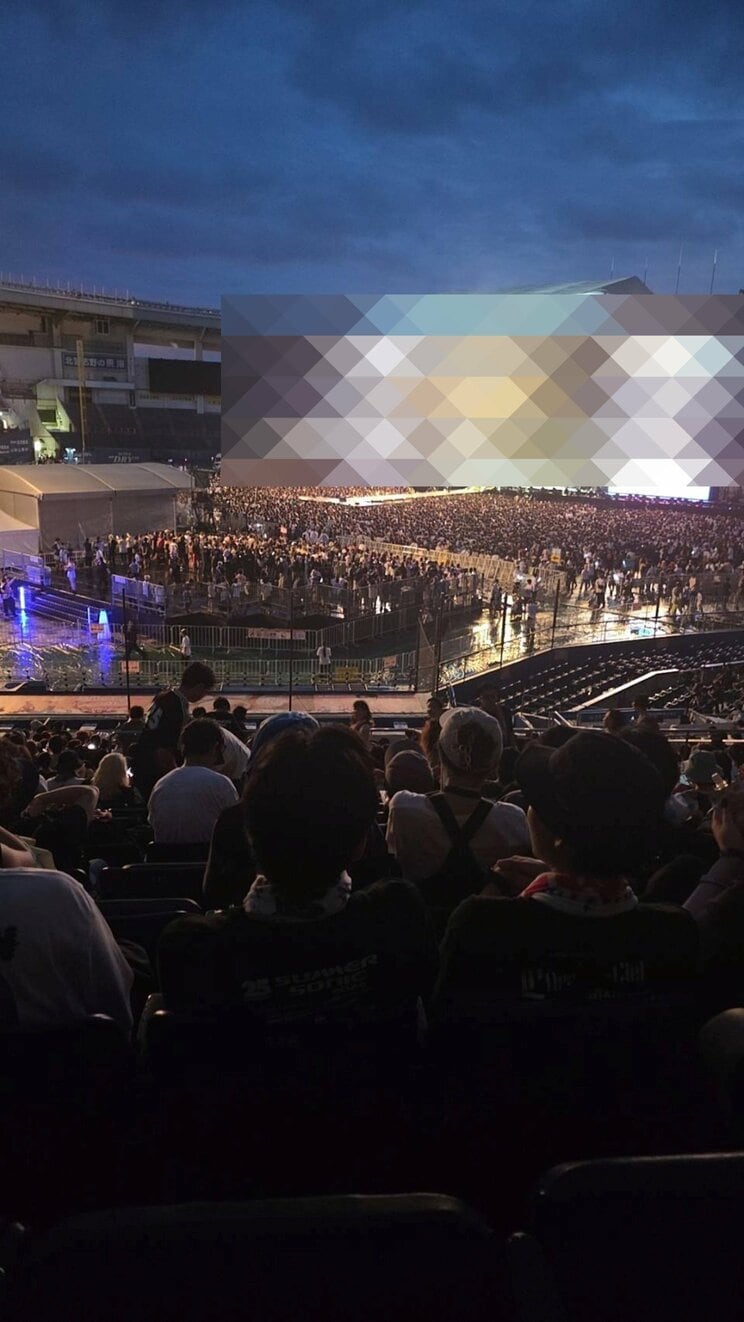 サマソニで最も規模が大きい『MARINE STAGE』約35,000人を収容する「ZOZOマリンスタジアム」に設置されている（写真／読者提供）