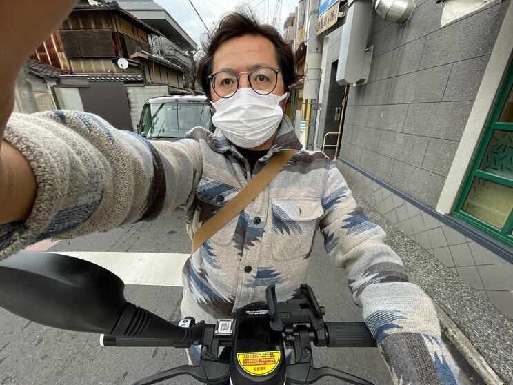 〈男一匹車中泊の旅〉立ち寄った真冬の京都では、カスタム軽バンからシェアリング電動キックボードLUUPに乗り換え、大正解_9