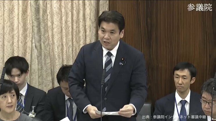 14日の参議院文教科学委員会で答弁に立った松本文部科学大臣（画像／本人公式Xより）