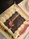 誕生日イベントのケーキ（写真／本人SNSより）