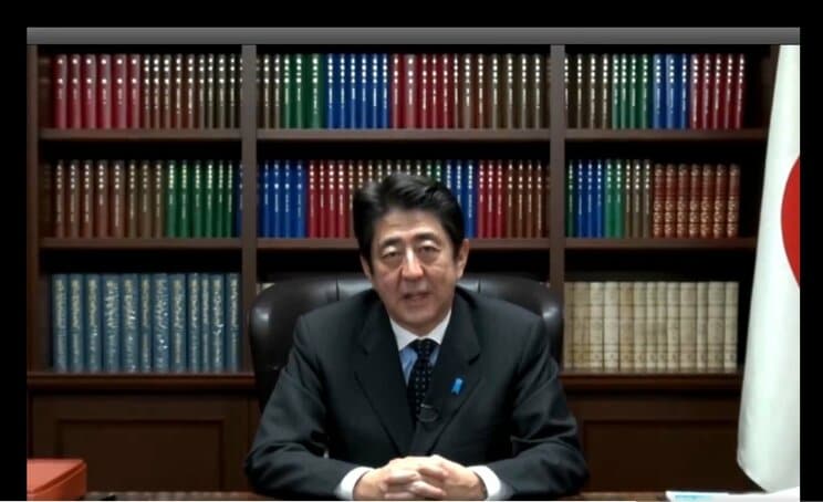 萩生田光一氏の事務所がXで公開した安倍晋三氏の生前の動画