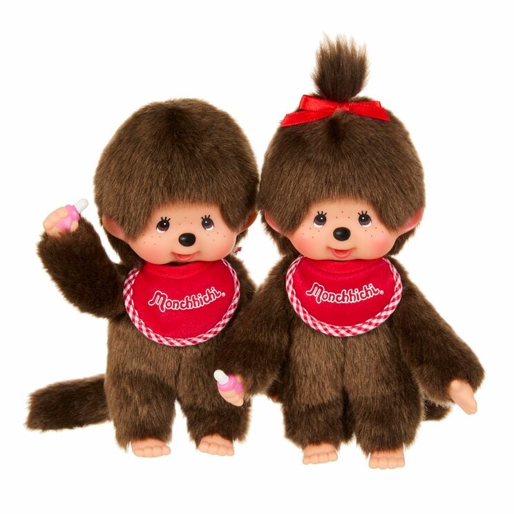 モンチッチ（左）とモンチッチちゃん（右）のツーショット（写真／株式会社セキグチ提供）