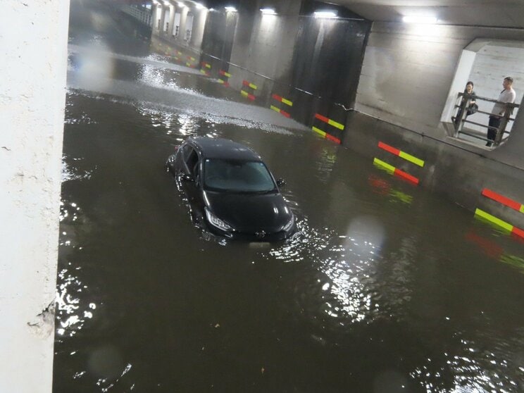千葉県鎌ケ谷市丸山1丁目・京成松戸線のアンダーパス（写真／読者提供)