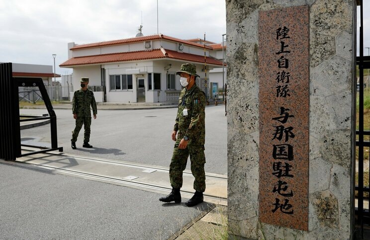 与那国島の陸上自衛隊駐屯地　写真＝ロイター／アフロ