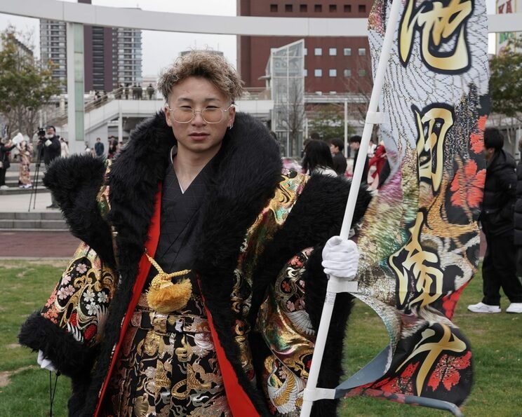 北九州市二十歳の記念式典に参加した池田さん　写真／篠原祐介