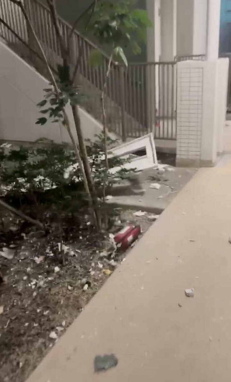 1階にはガレキが…（住人提供）