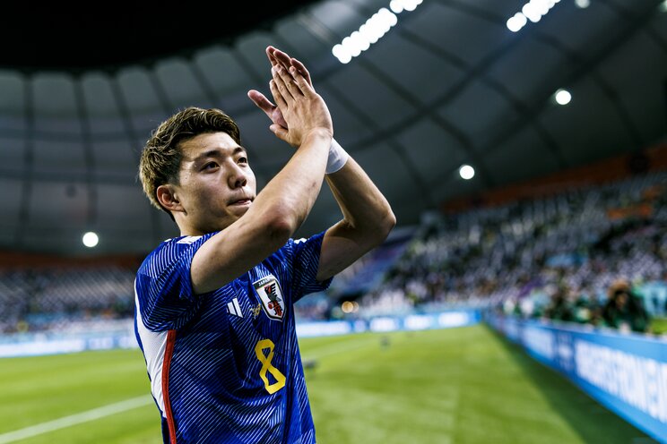 2022年カタールW杯での堂安選手　写真／JMPA