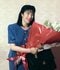 1992年6月、参院選に無所属で出馬表明した高市氏(共同通信社)
