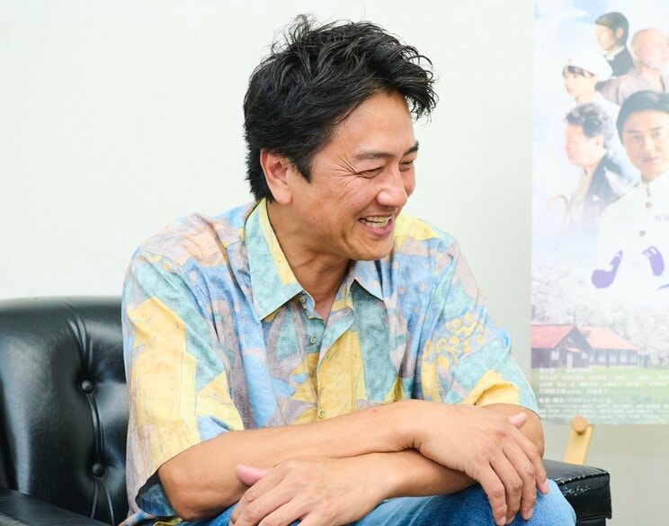 原田愛さんとの話も笑顔で語る原田龍二　撮影／山田智絵