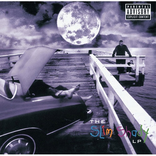 日本では1999年4月24日に発売された『The Slim Shady LP ザ・スリム・シェイディLP』（ユニバーサルミュージック）。ドクター・ドレー率いる“アフターマス”レーベルからのメジャーデビュー作で、全米2位を記録した。グラミー賞のベスト・ラップ・アルバム部門を受賞。