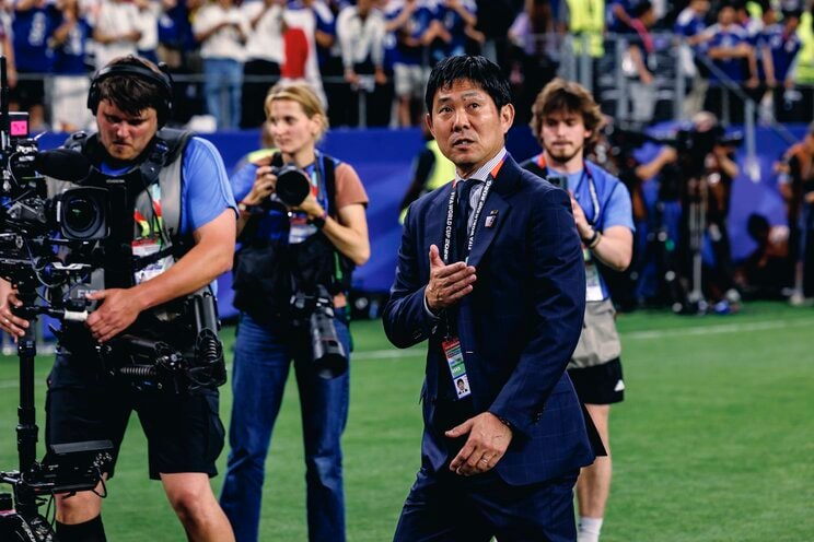 オランダ戦後の森保監督　写真／JMPA