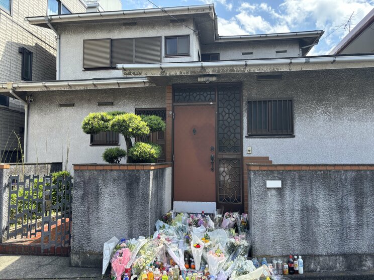 事件発覚直後の白井被告の自宅（筆者撮影）